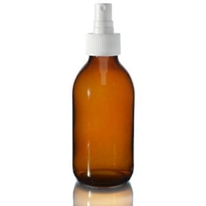 Amber Glass Bottle with Spray 100ml / each - Zero Waste Bali
