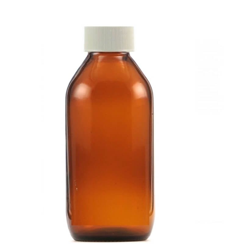 Amber Glass Bottle with Cap 100ml / each - Zero Waste Bali